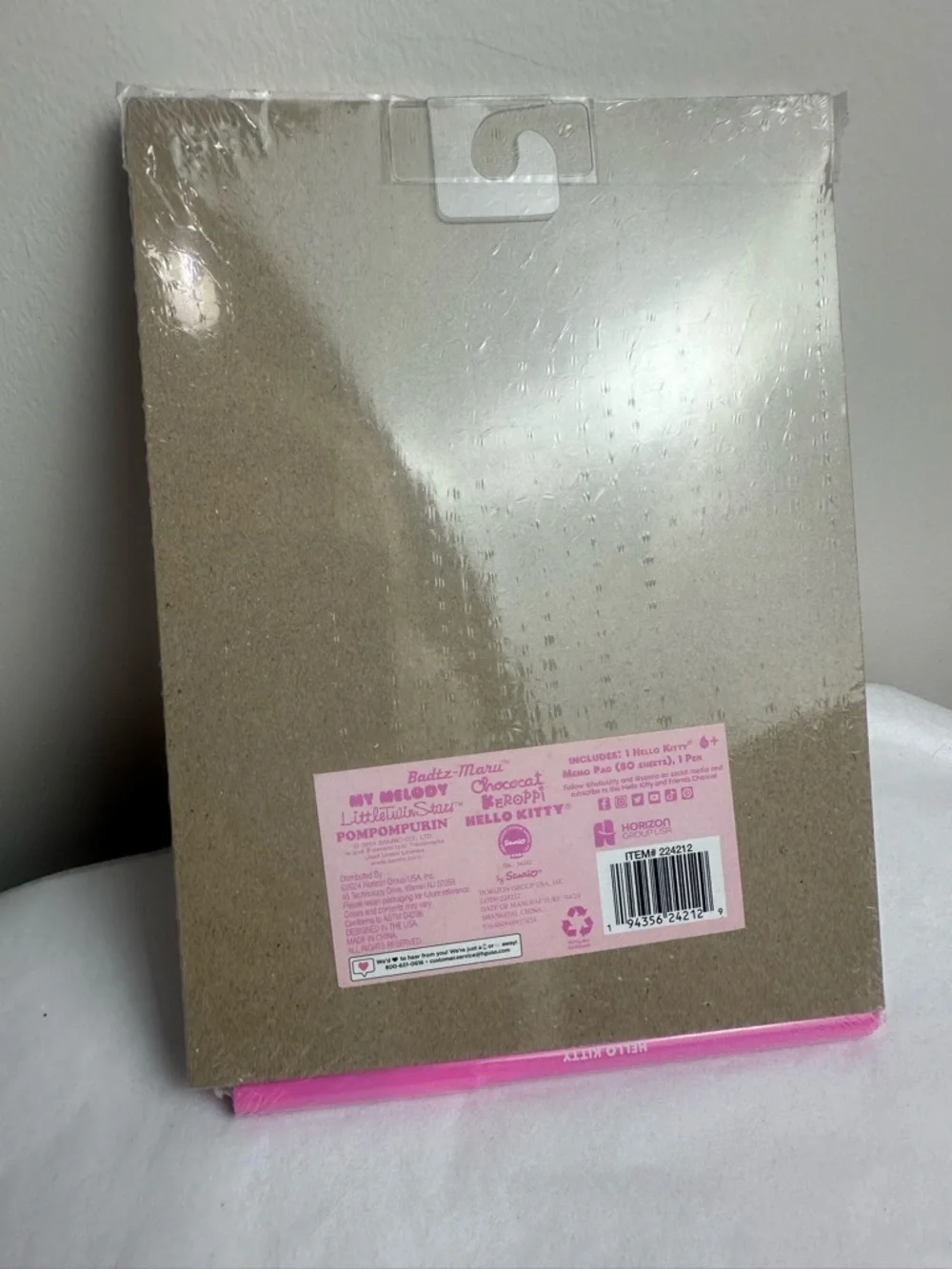 Sanrio Hello Kitty Memo Pad - Pink and White Notes